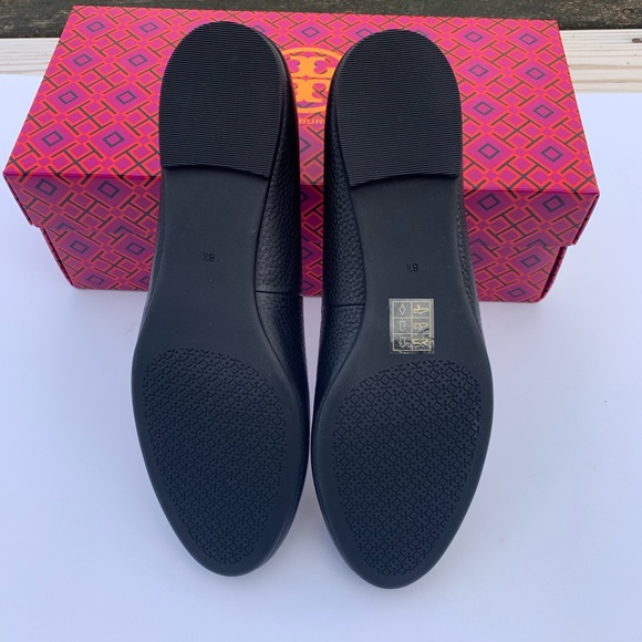 Tory Burch Claire Ballet Flats in Black Size 8.5 - Picture 5 of 7